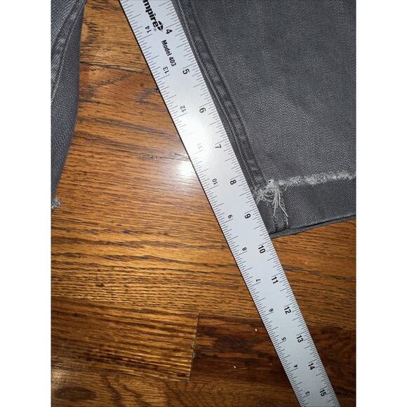 All Saints Bike Shorts Grey Black 31 Slim Fit Short Distressed Cuffed - Picture 9 of 12